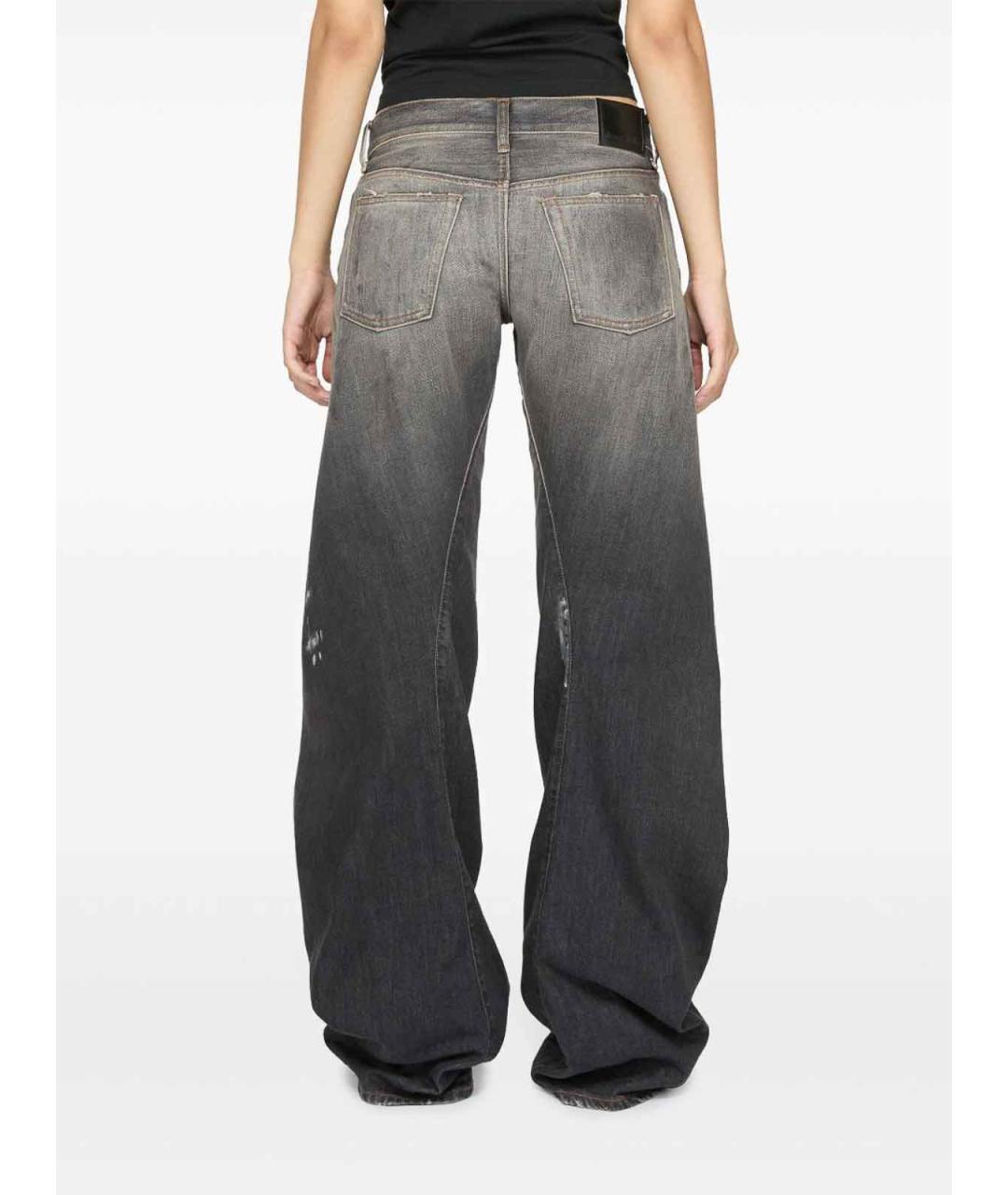 ACNE STUDIOS Черные хлопковые прямые джинсы, фото 3
