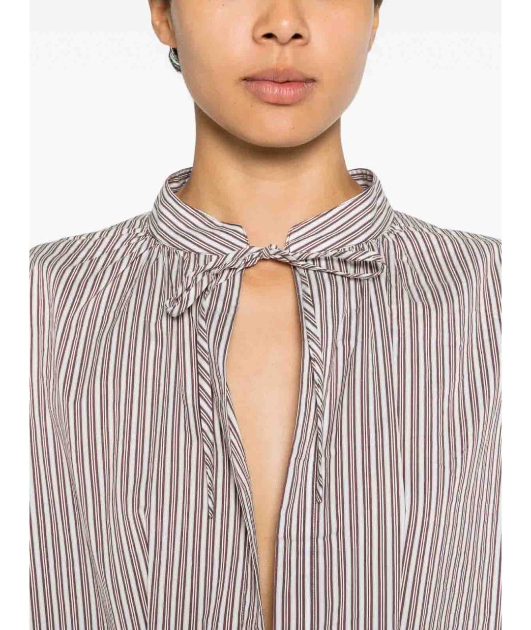 DRIES VAN NOTEN Коричневое хлопковое платье, фото 4
