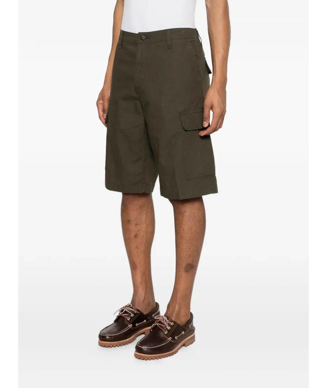 CARHARTT Зеленые хлопковые шорты, фото 3