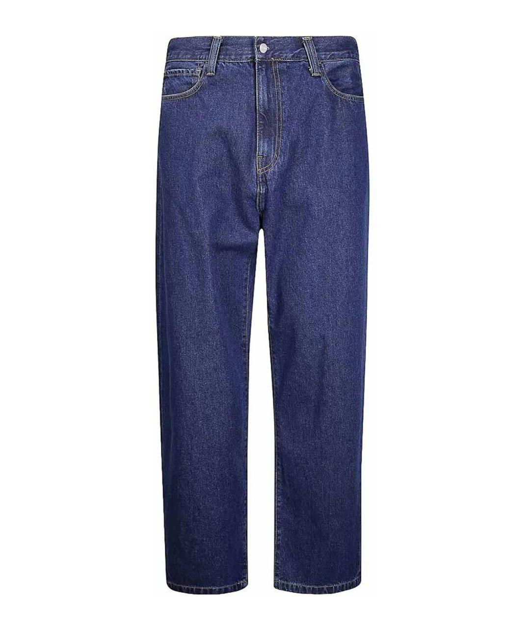 CARHARTT Синие хлопковые прямые джинсы, фото 1