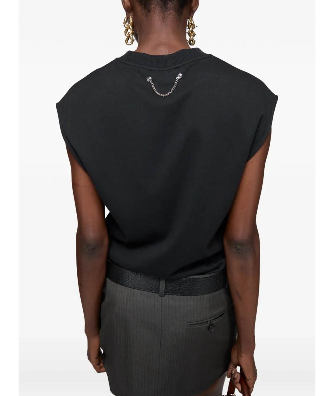 ACNE STUDIOS Черное хлопковое повседневное платье, фото 2