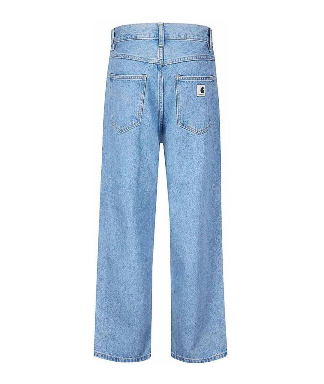 CARHARTT Голубые хлопковые прямые джинсы, фото 3
