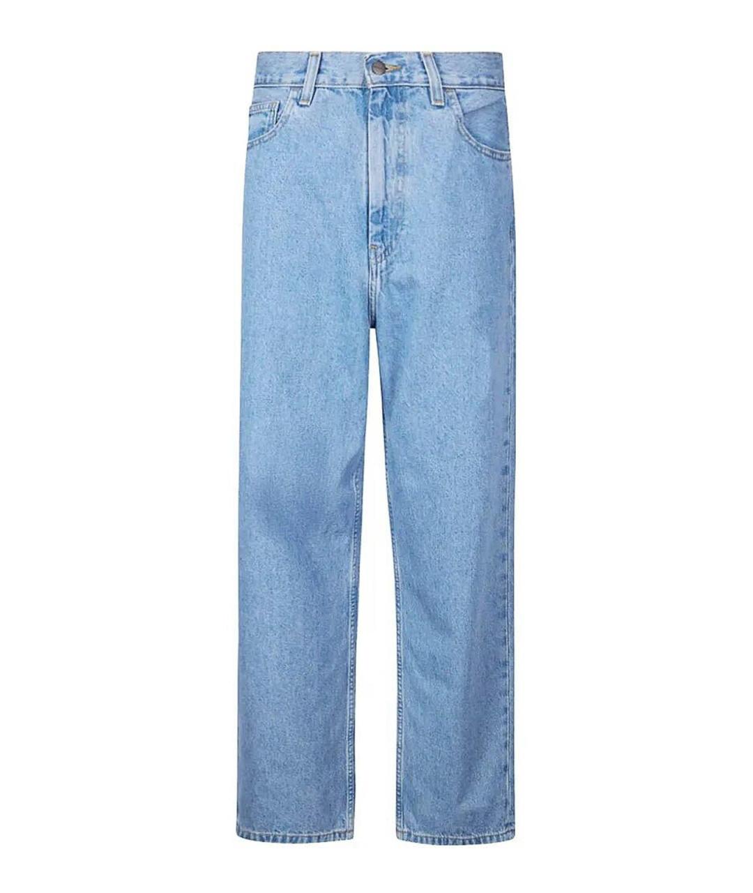 CARHARTT Голубые хлопковые прямые джинсы, фото 1