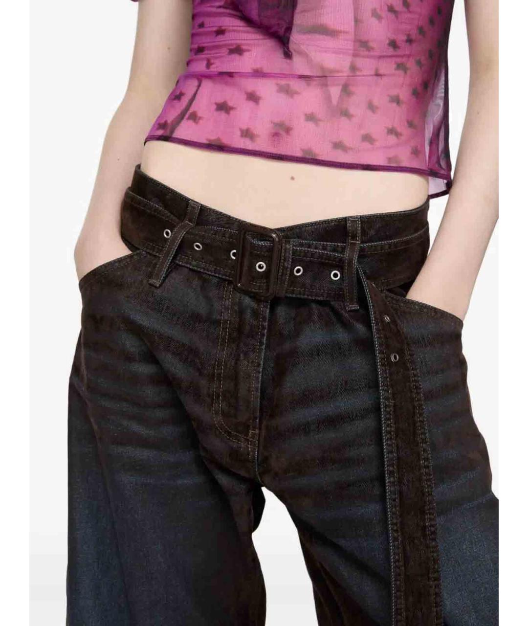 ACNE STUDIOS Темно-синие прямые джинсы, фото 4