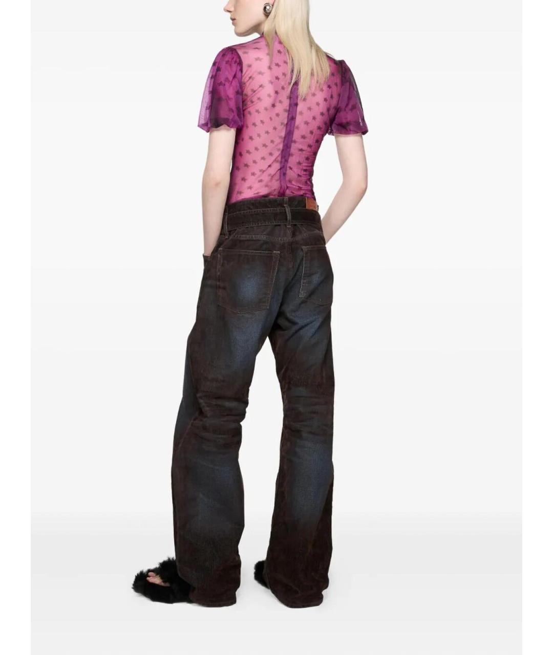 ACNE STUDIOS Темно-синие прямые джинсы, фото 3