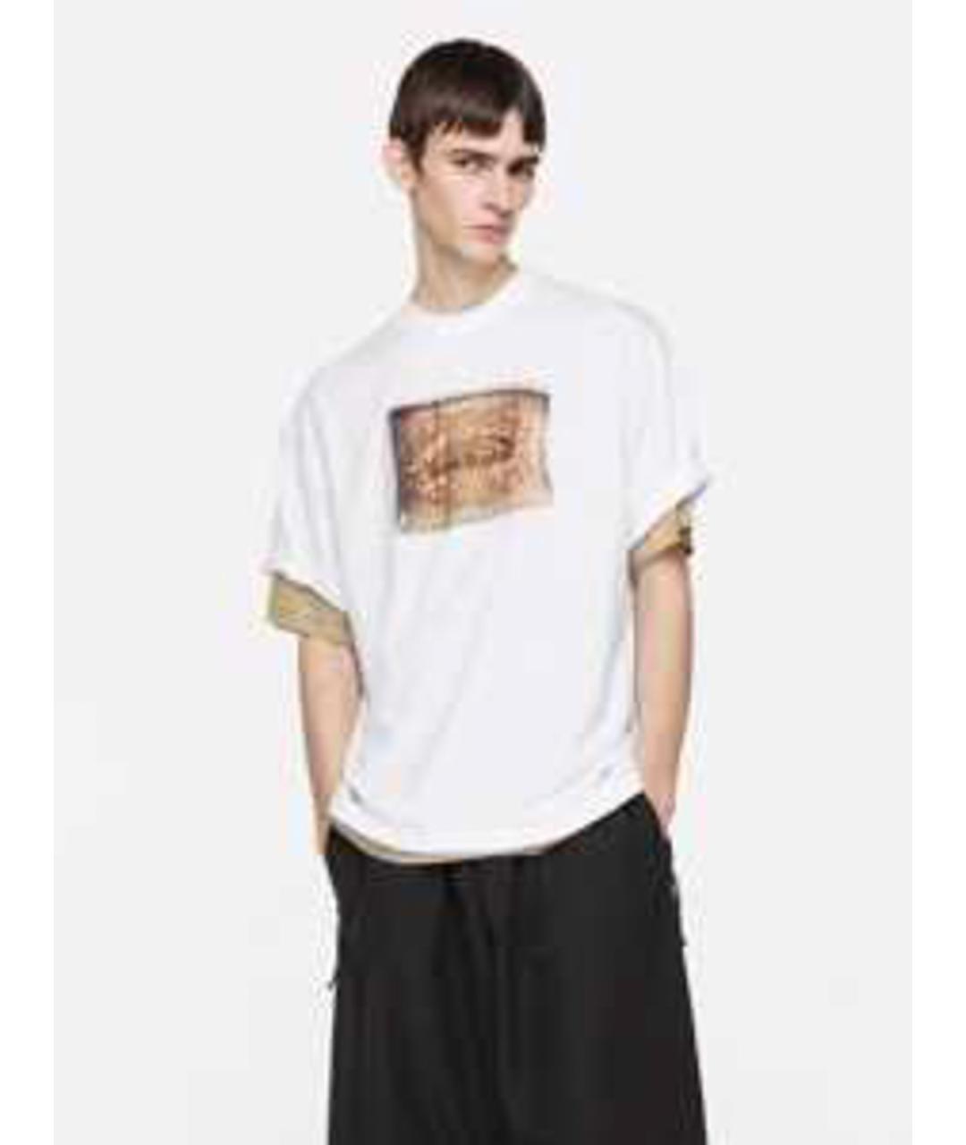ACNE STUDIOS Белая хлопковая футболка, фото 3