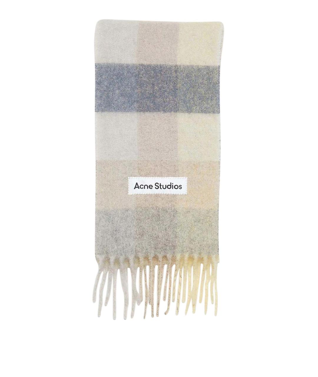 ACNE STUDIOS Бежевый шерстяной шарф, фото 1