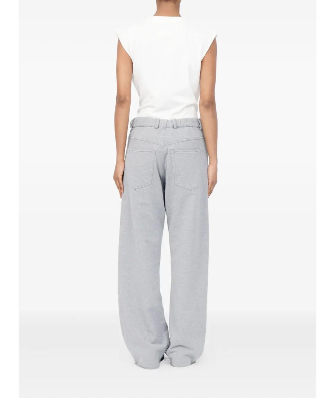 MM6 MAISON MARGIELA Серые прямые брюки, фото 5