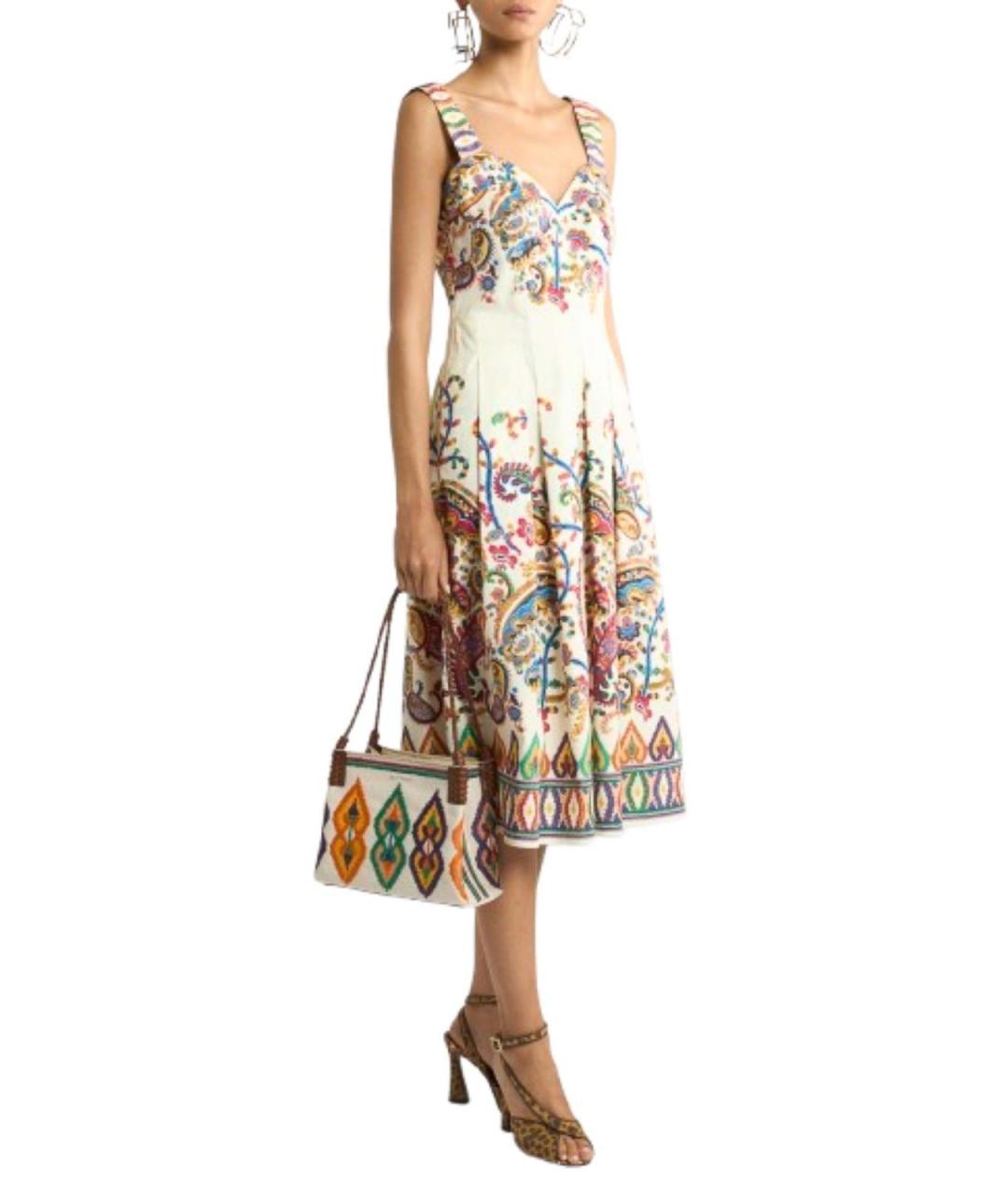 ETRO Мульти хлопковое повседневное платье, фото 2