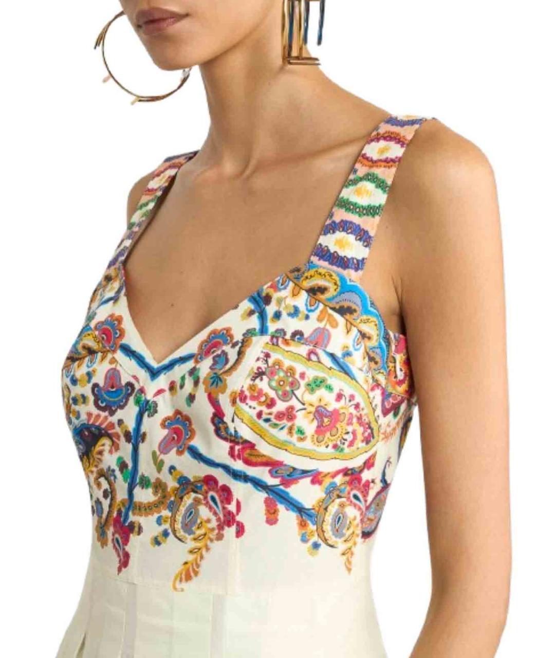 ETRO Мульти хлопковое повседневное платье, фото 4