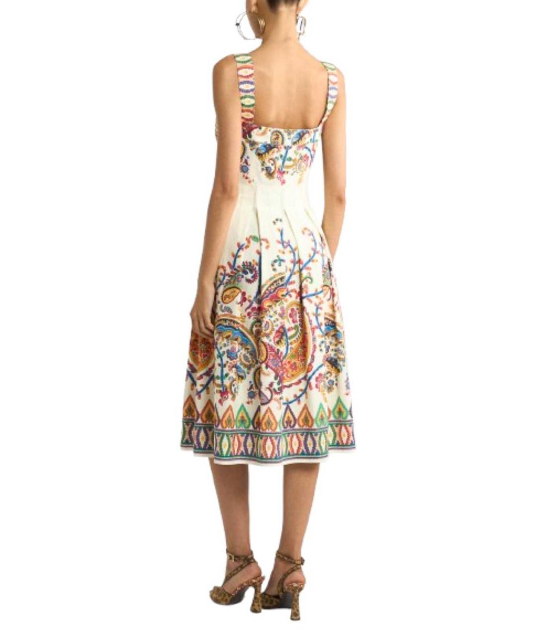 ETRO Мульти хлопковое повседневное платье, фото 3