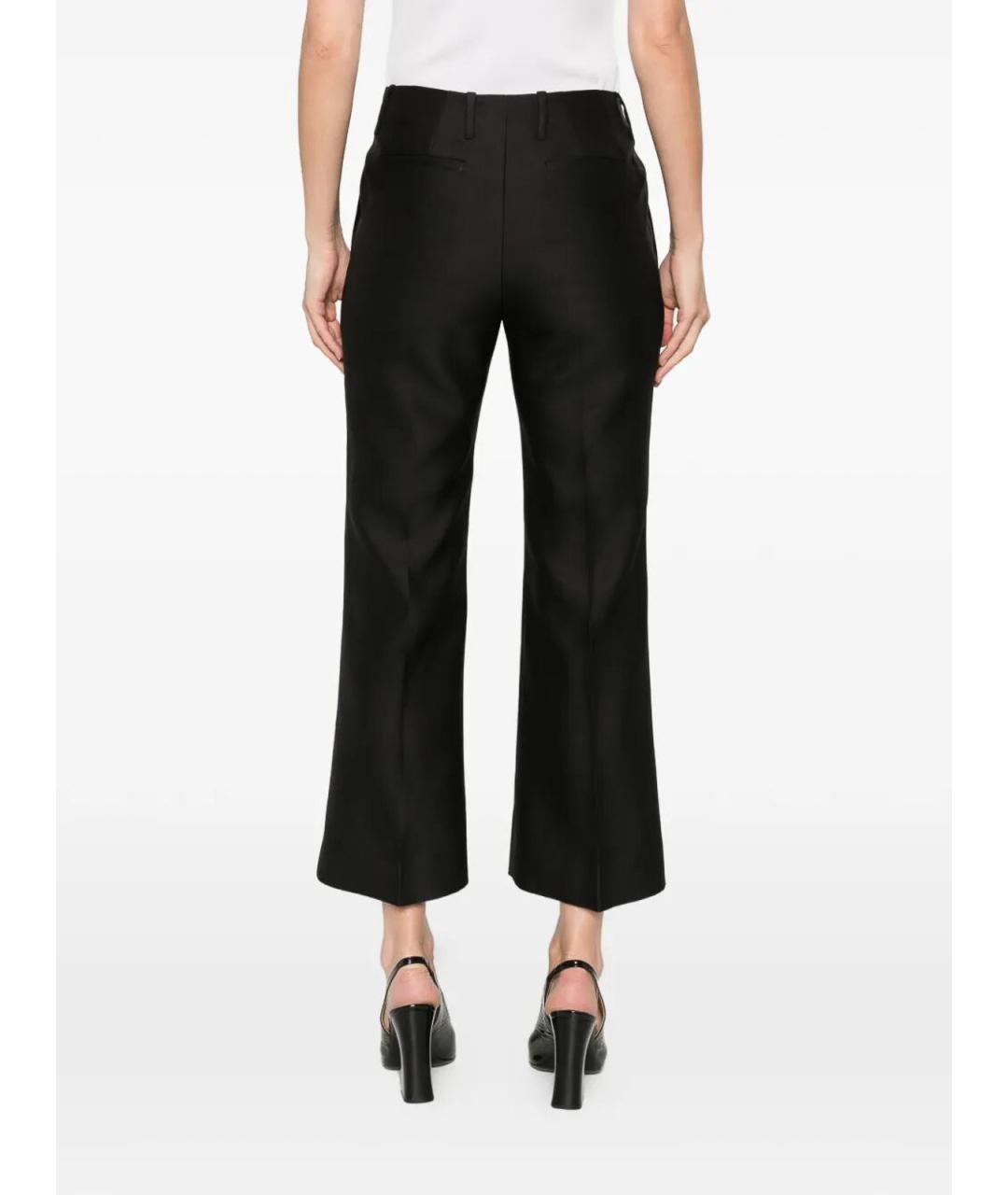 DRIES VAN NOTEN Черные прямые брюки, фото 4