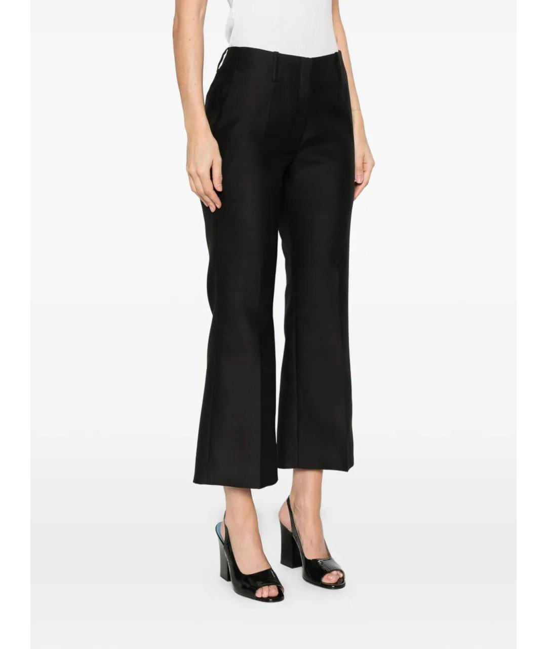 DRIES VAN NOTEN Черные прямые брюки, фото 2