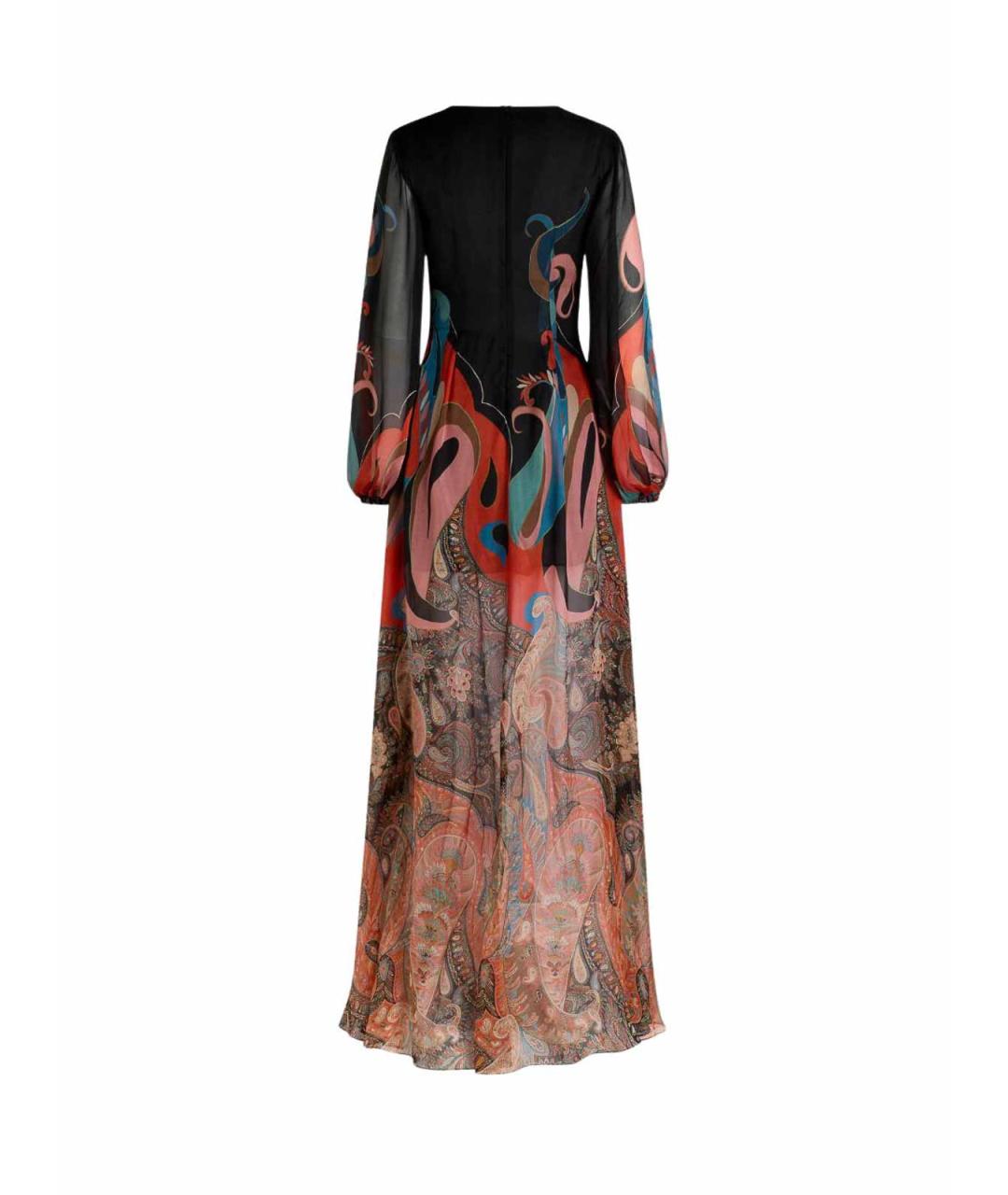 ETRO Мульти шелковое повседневное платье, фото 2