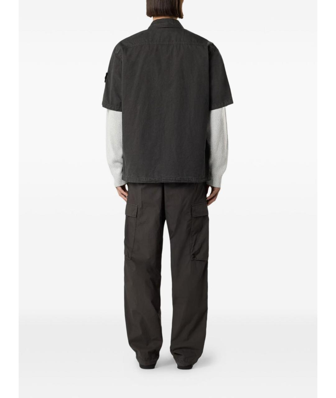 STONE ISLAND Хлопковая кэжуал рубашка, фото 3