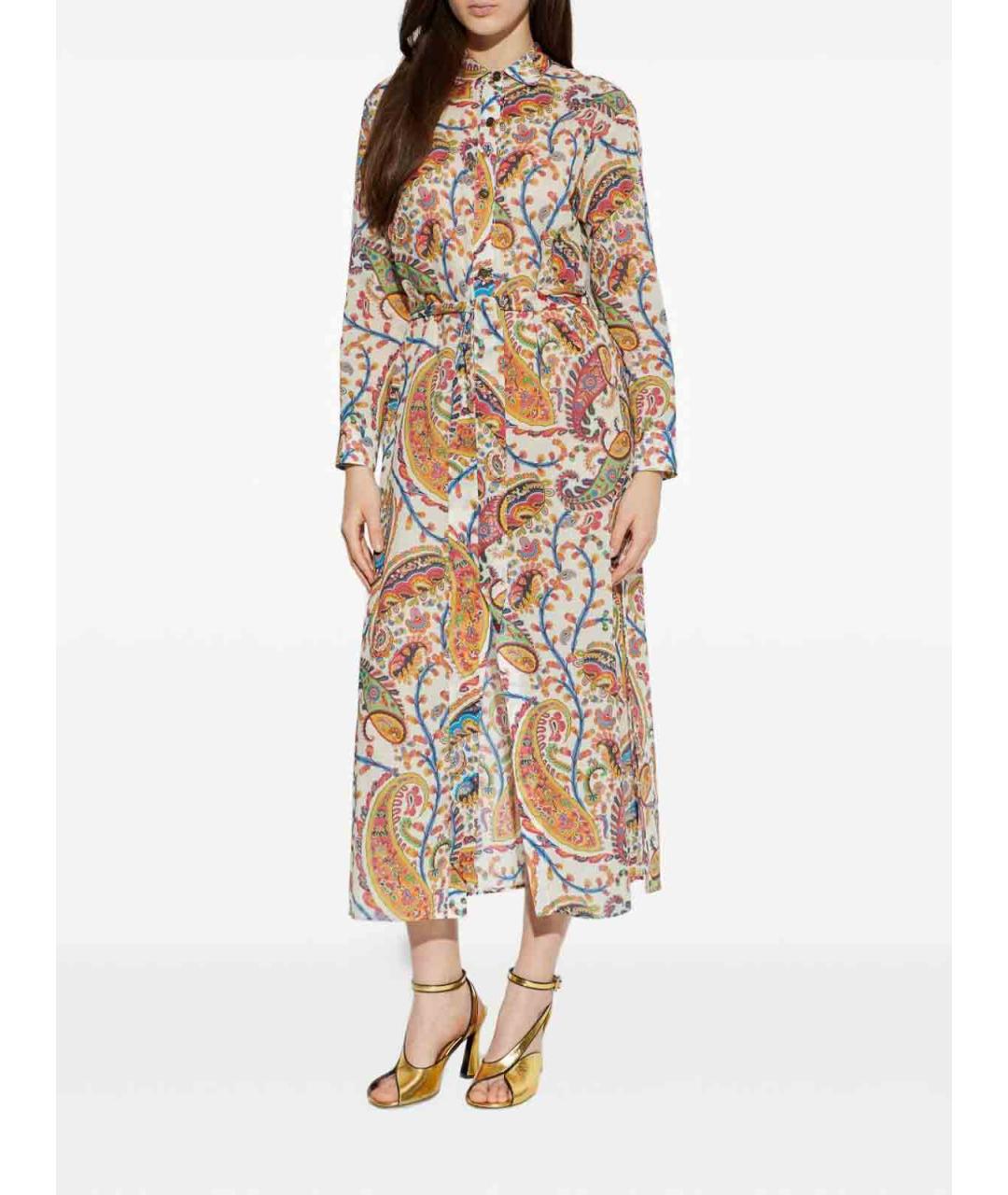 ETRO Мульти хлопковое повседневное платье, фото 2
