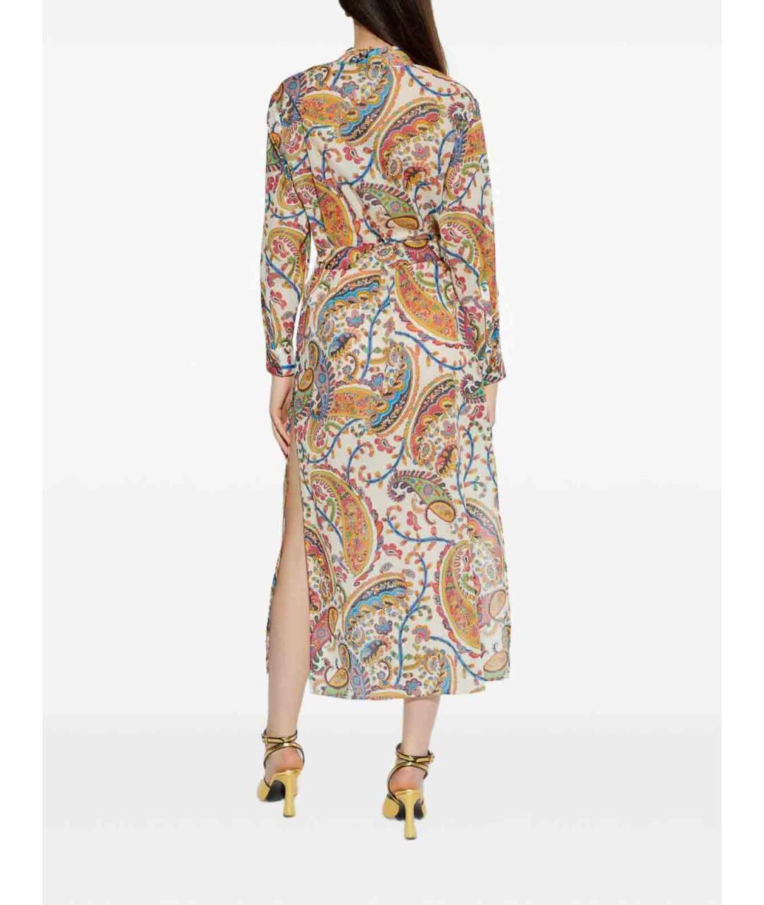 ETRO Мульти хлопковое повседневное платье, фото 3