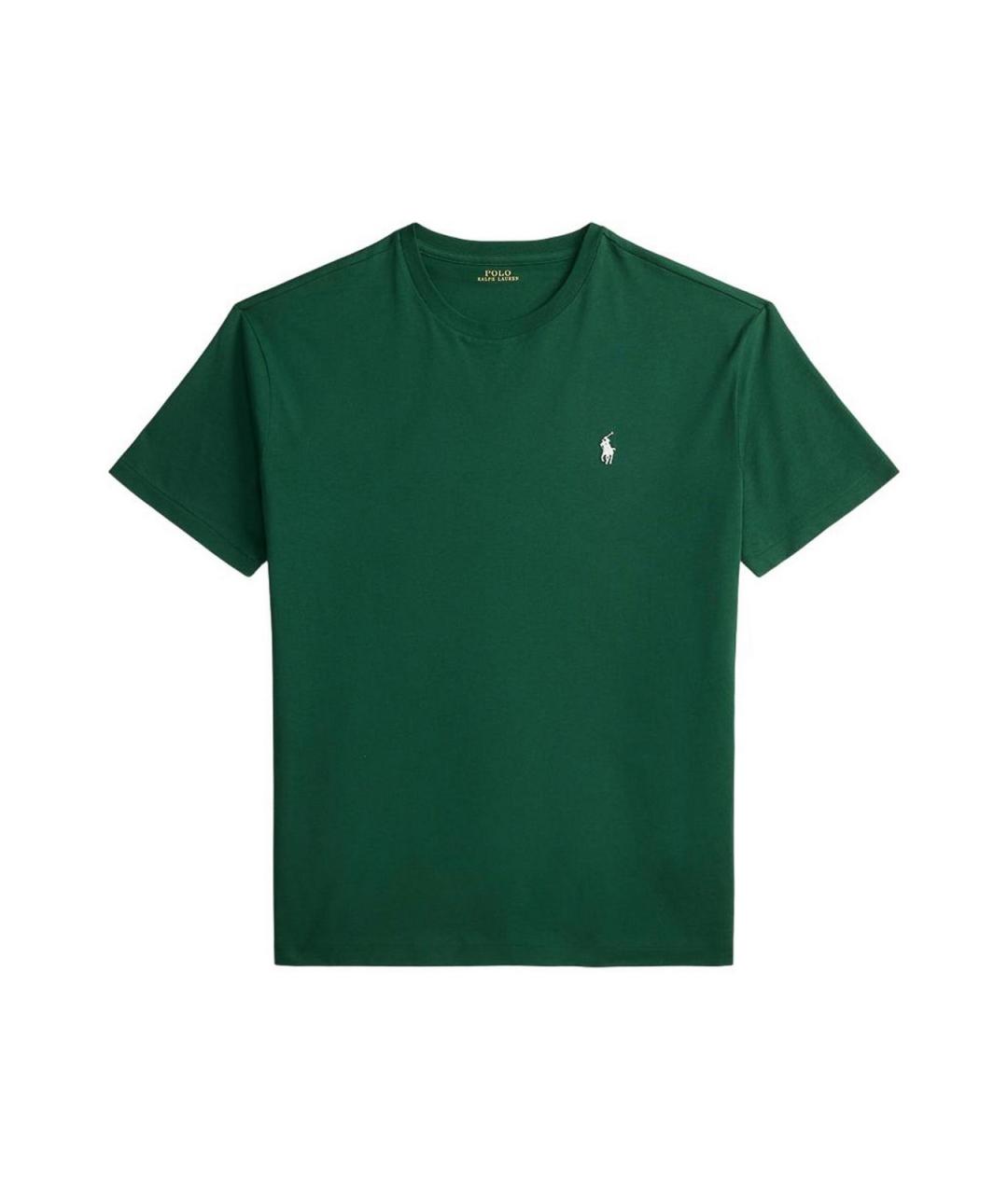 POLO RALPH LAUREN Зеленая хлопковая футболка, фото 1
