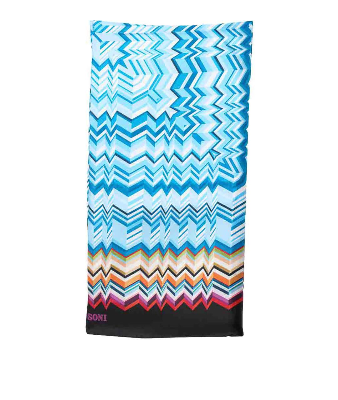 MISSONI Мульти шелковый шарф, фото 1