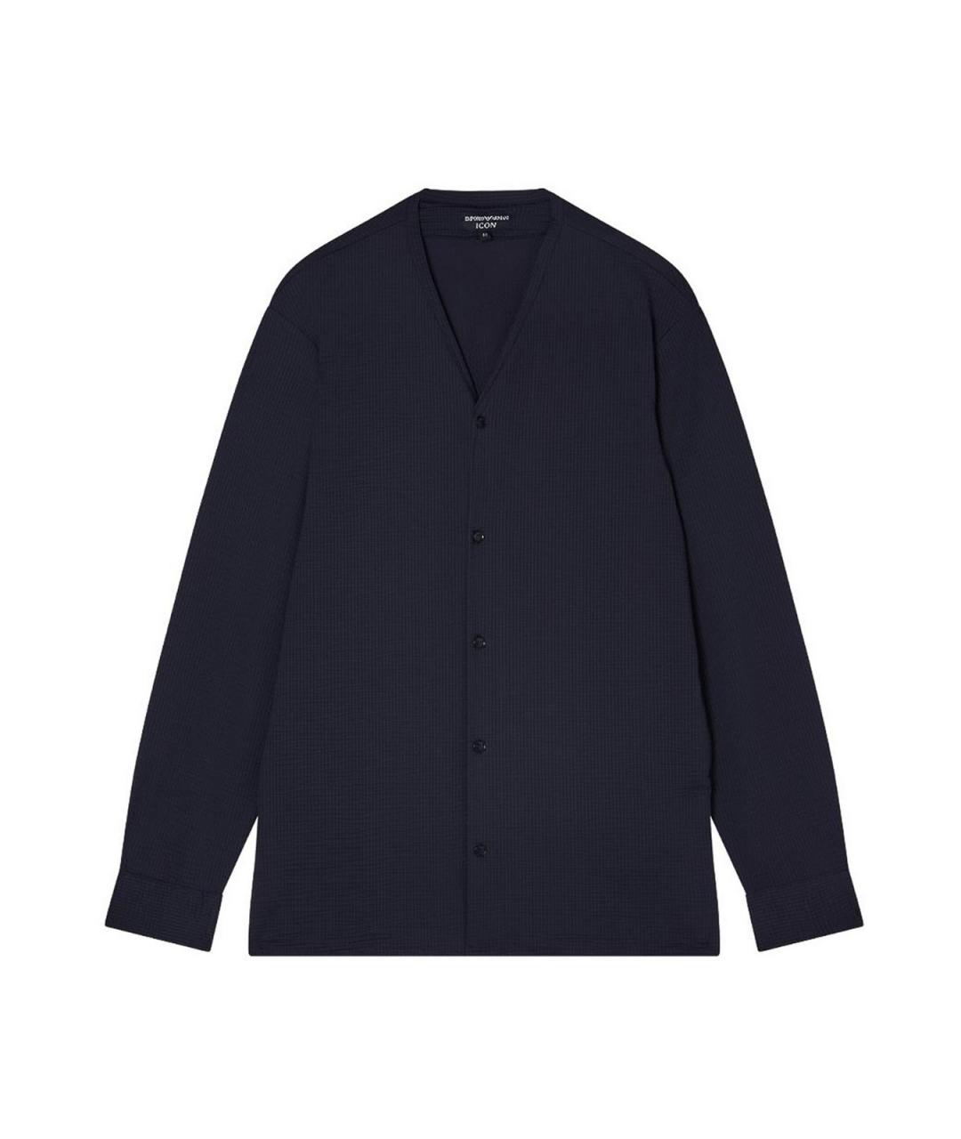 EMPORIO ARMANI Синяя кэжуал рубашка, фото 1