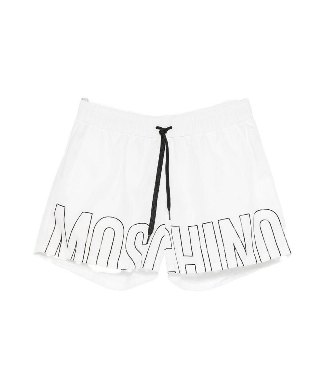 MOSCHINO Белые полиэстеровые шорты, фото 1