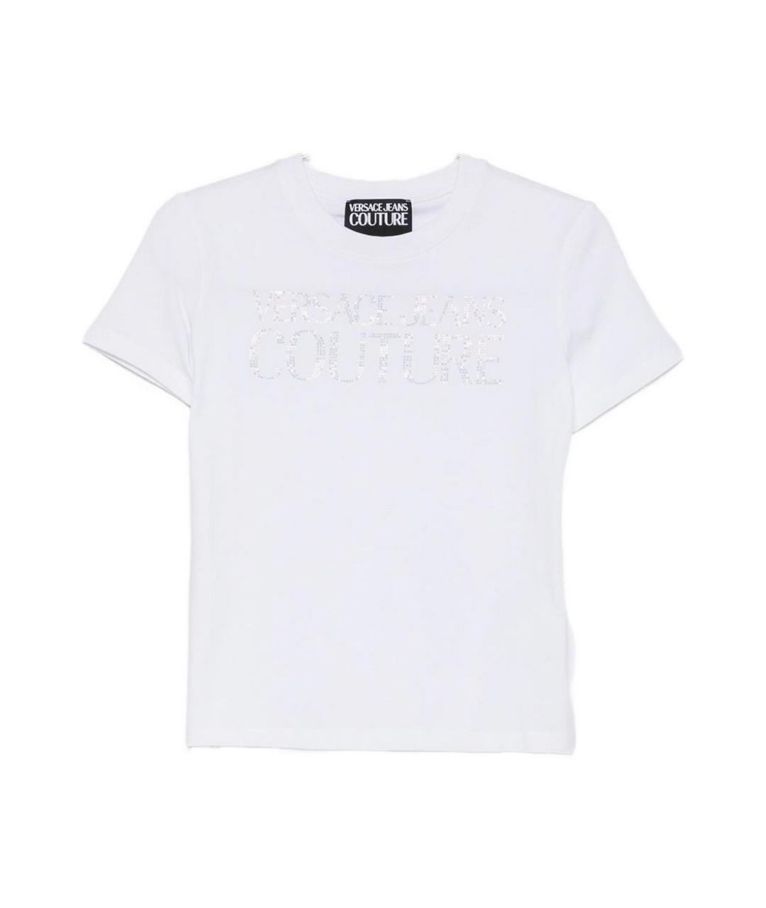 VERSACE JEANS COUTURE Белая хлопковая футболка, фото 1