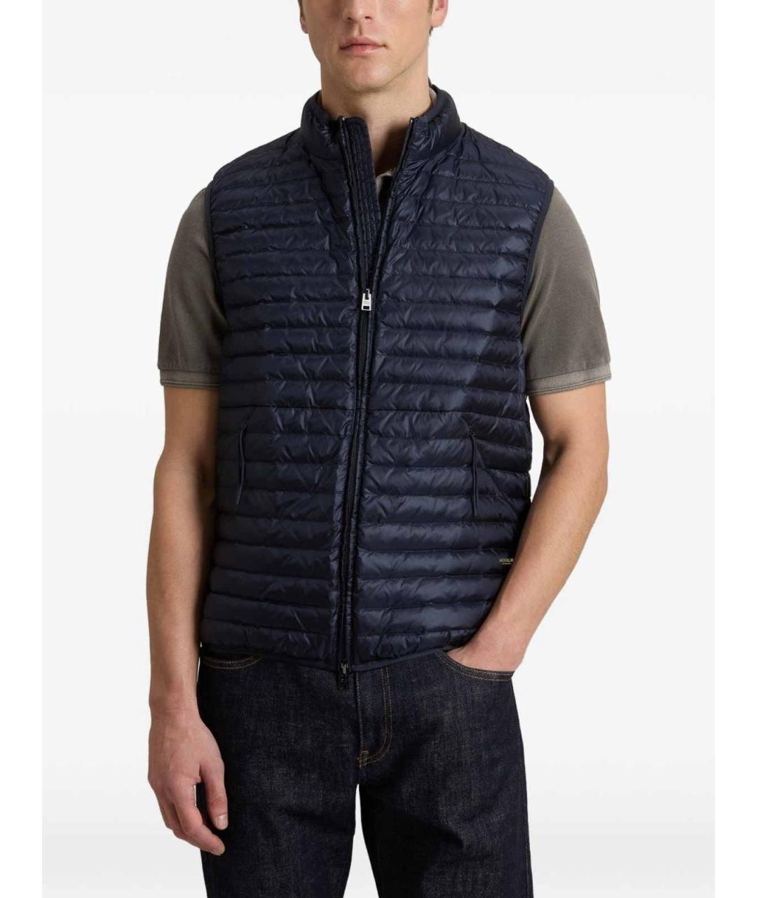 WOOLRICH Синяя полиамидовая жилетка, фото 2