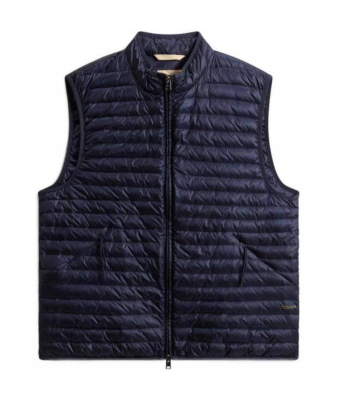 WOOLRICH Синяя полиамидовая жилетка, фото 1