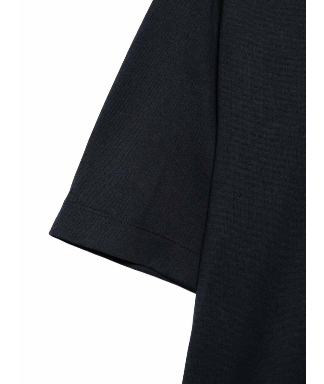 HUGO BOSS Темно-синяя хлопковая футболка, фото 3