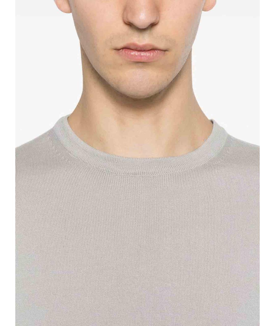 WOOLRICH Серая хлопковая футболка, фото 4