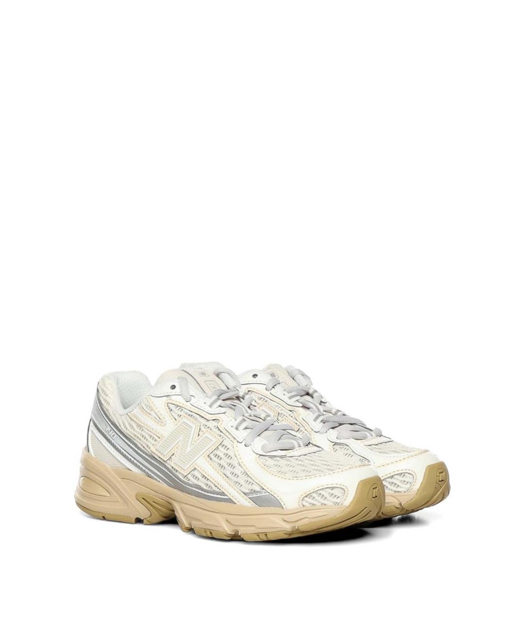NEW BALANCE Бежевые кожаные кроссовки, фото 2