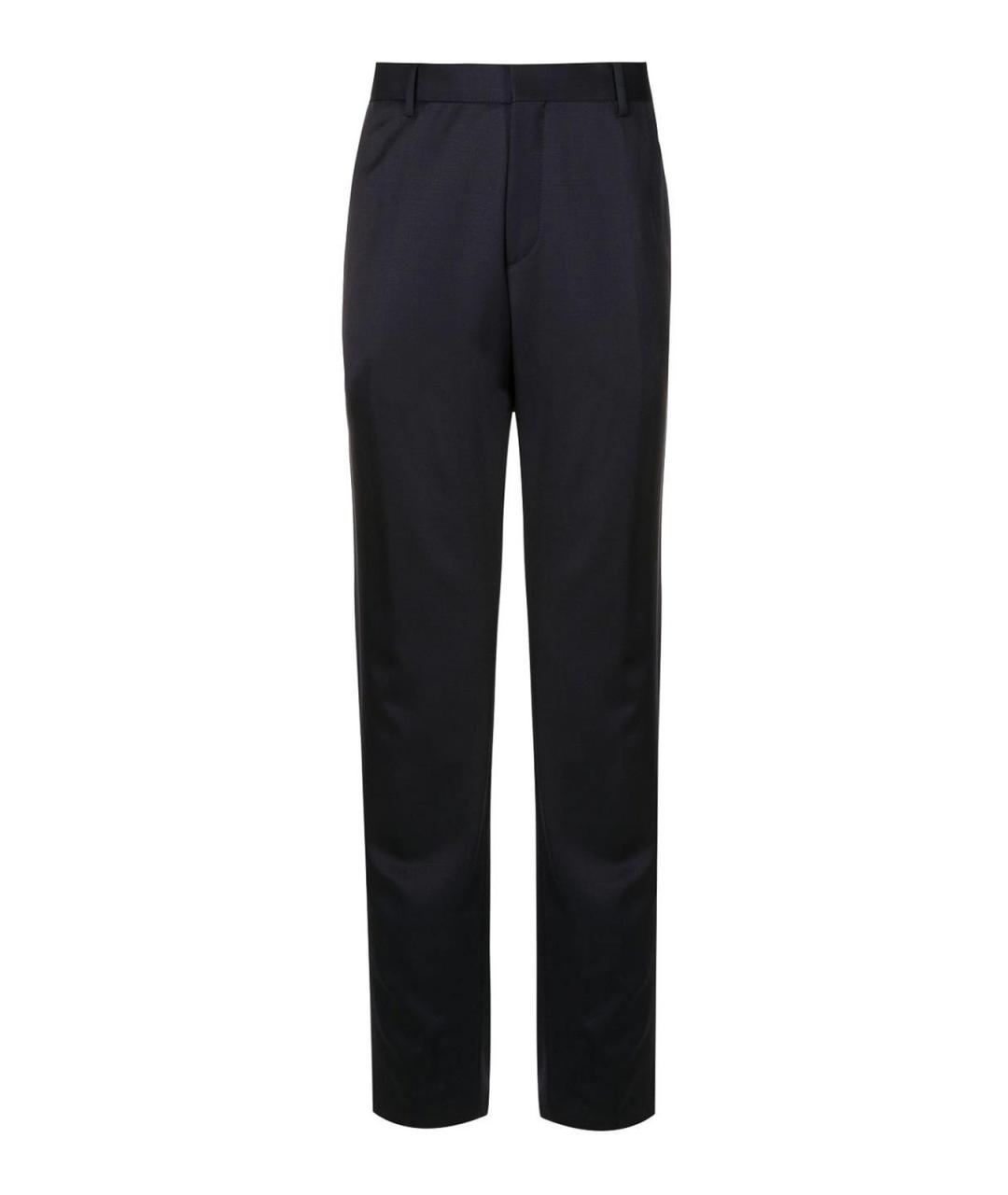HUGO BOSS Синие шерстяные повседневные брюки, фото 1