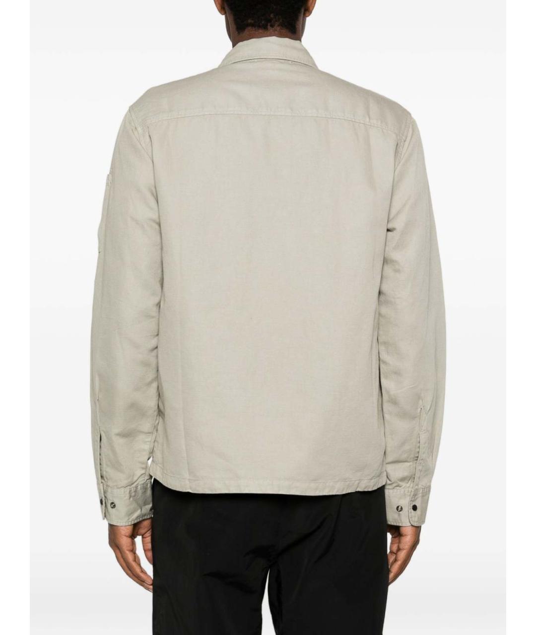 CP COMPANY Серая хлопковая кэжуал рубашка, фото 3
