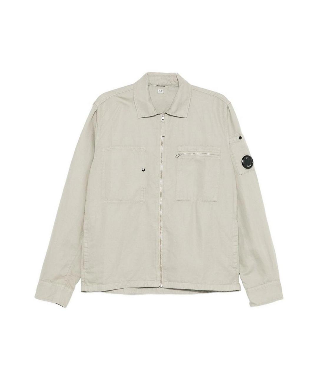 CP COMPANY Серая хлопковая кэжуал рубашка, фото 1
