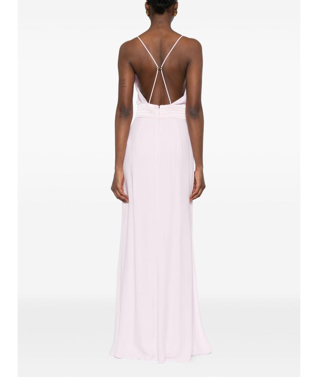 PRONOVIAS Розовое вискозное вечернее платье, фото 4