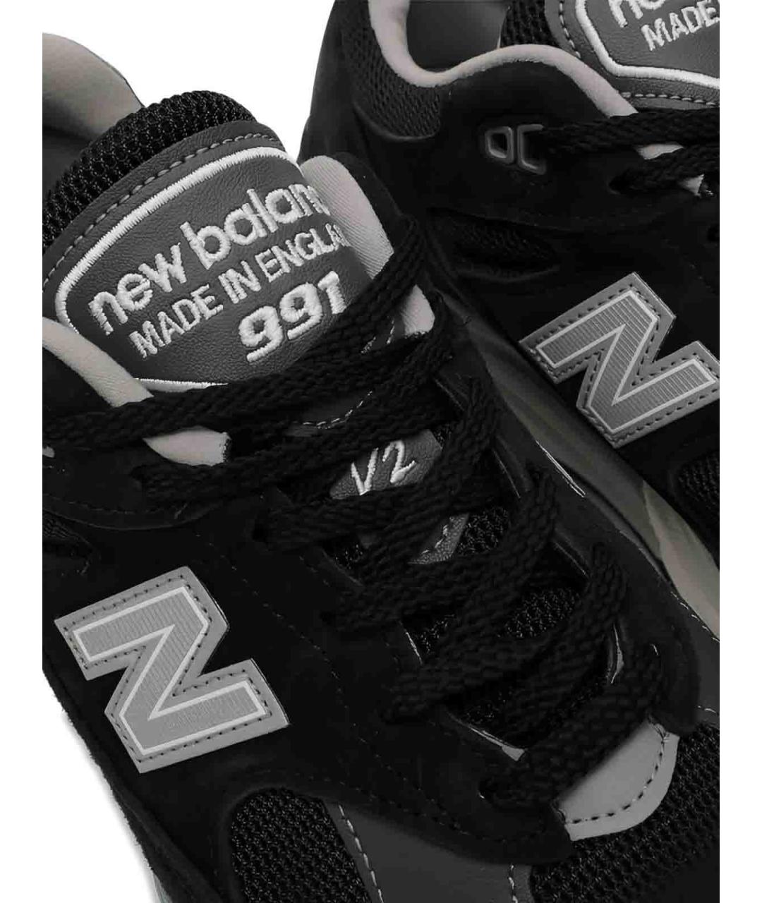 NEW BALANCE Черные замшевые низкие кроссовки / кеды, фото 5