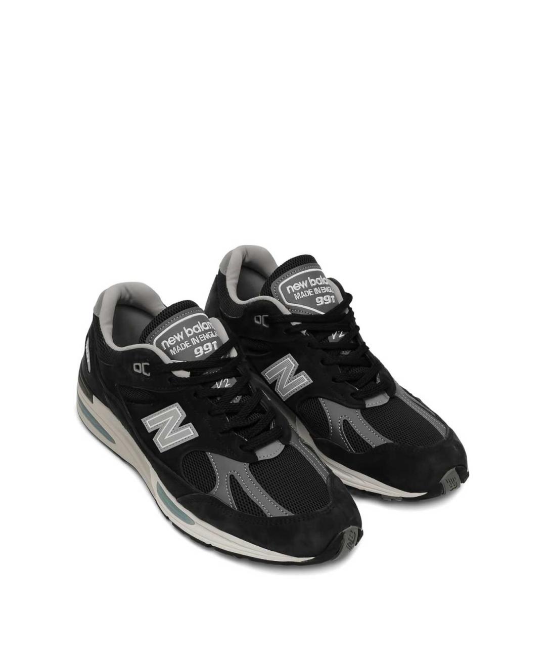 NEW BALANCE Черные замшевые низкие кроссовки / кеды, фото 2