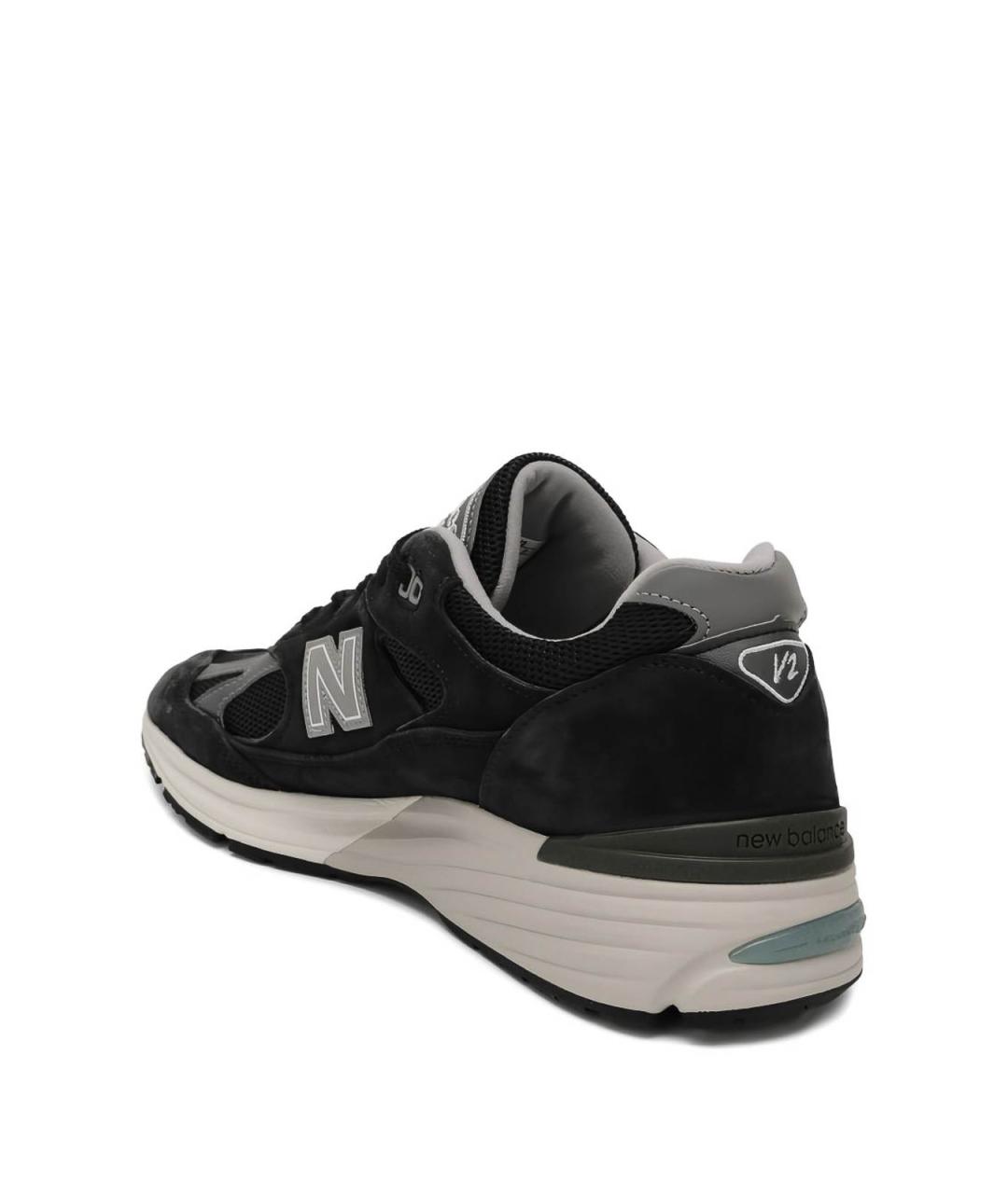 NEW BALANCE Черные замшевые низкие кроссовки / кеды, фото 3