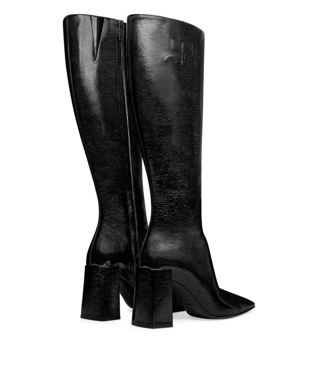 COURREGES Черные кожаные сапоги, фото 4