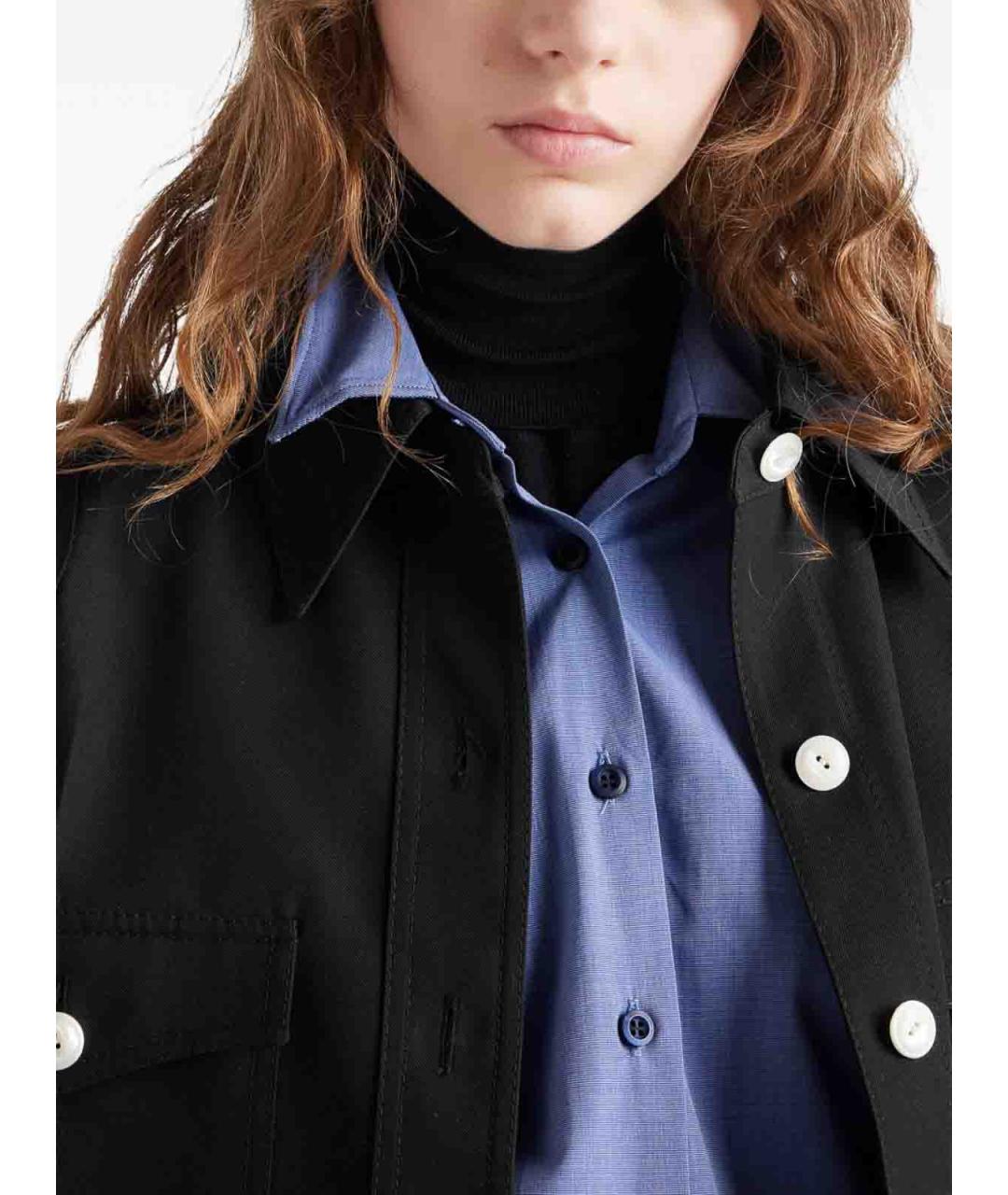 PRADA Черная шерстяная куртка, фото 5