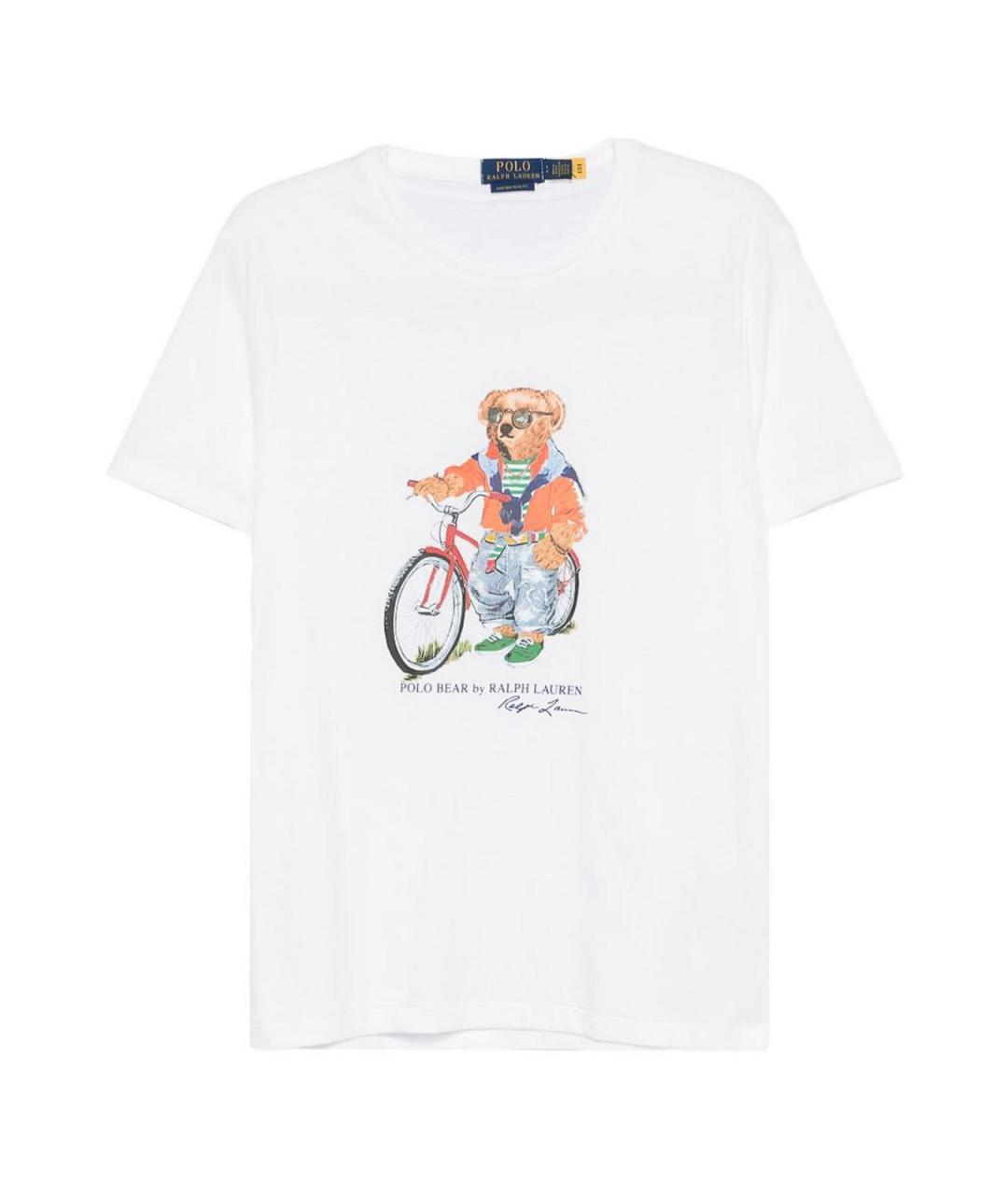 POLO RALPH LAUREN Белая хлопковая футболка, фото 1