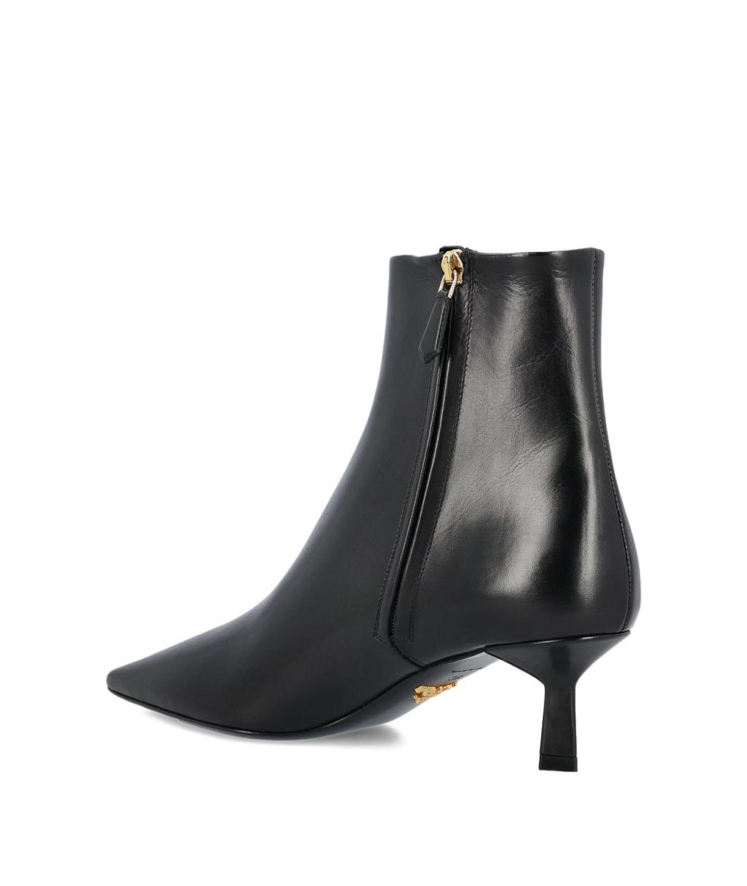 PRADA Черные кожаные ботильоны, фото 2