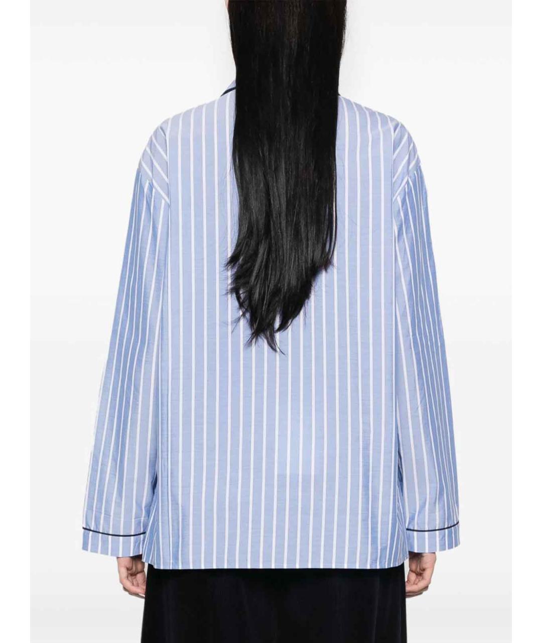 PRADA Голубая хлопковая рубашка, фото 4