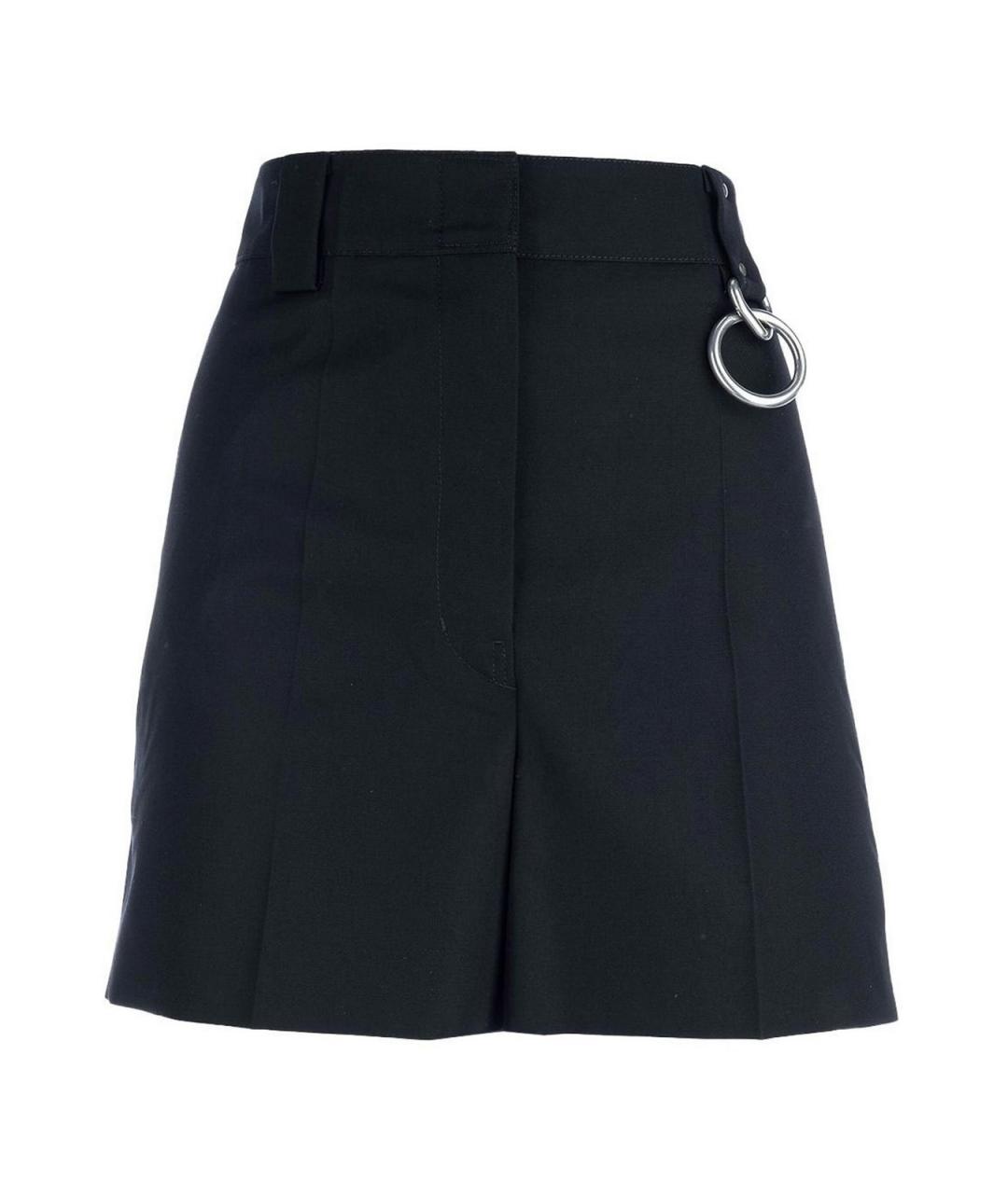 PRADA Черные шерстяные шорты, фото 1