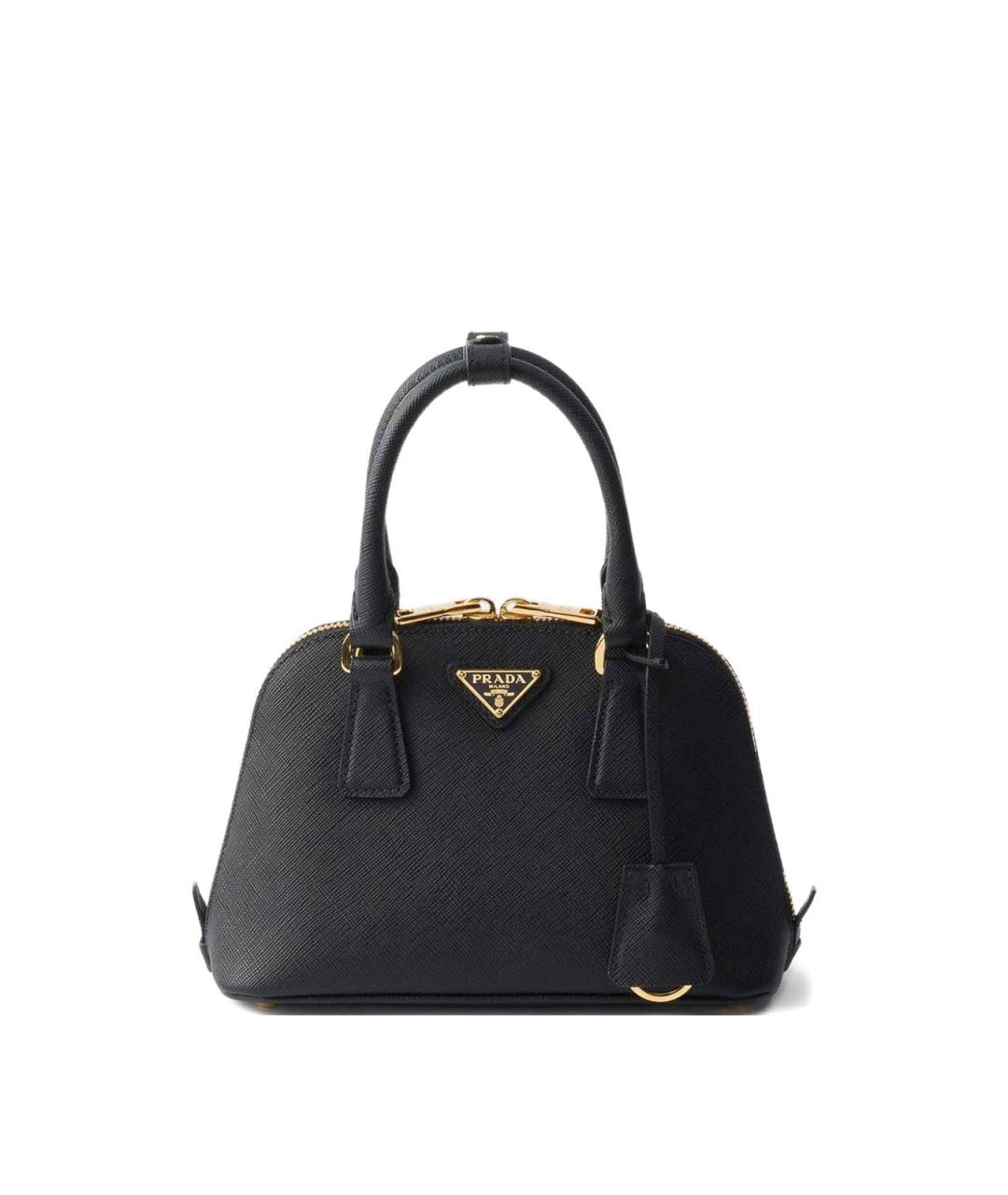 PRADA Черная кожаная сумка тоут, фото 1