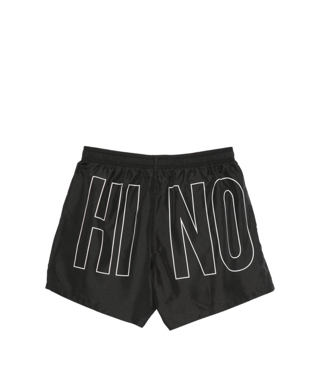 MOSCHINO Черные полиэстеровые шорты, фото 3