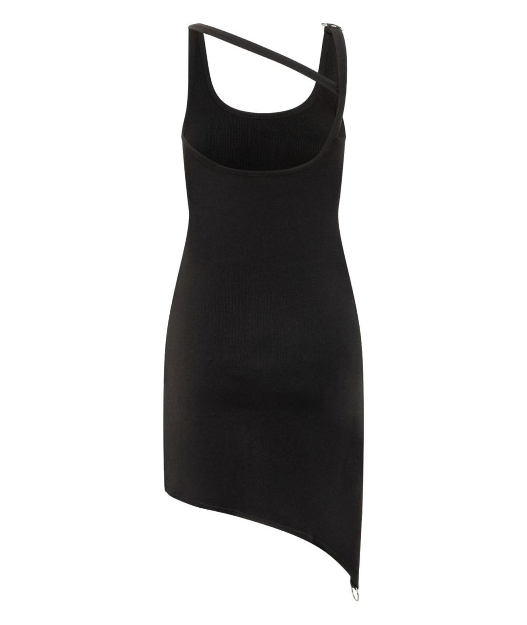 COURREGES Черное вискозное повседневное платье, фото 2