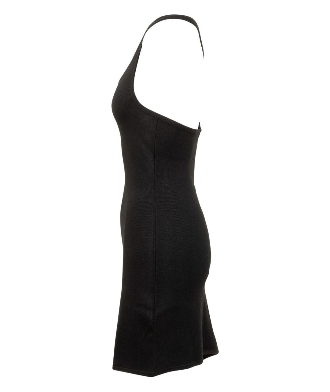 COURREGES Черное вискозное повседневное платье, фото 3