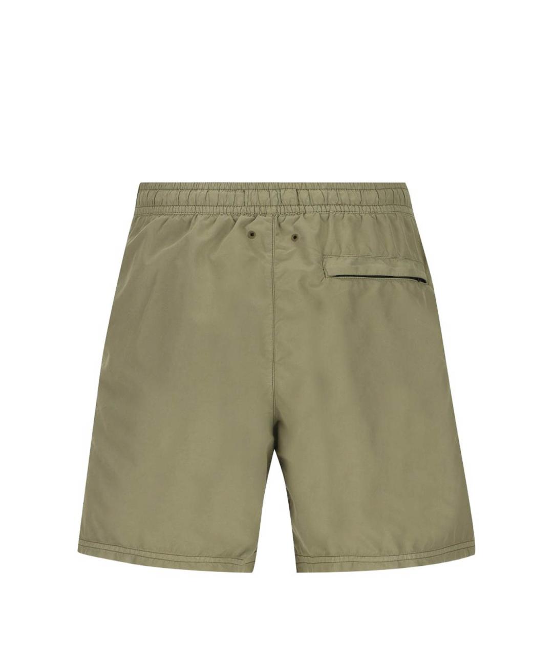 STONE ISLAND Зеленые полиамидовые плавки, фото 4
