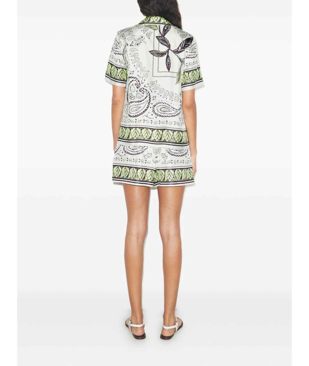 TORY BURCH Зеленая шелковая рубашка, фото 3